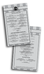 Download our Menu
